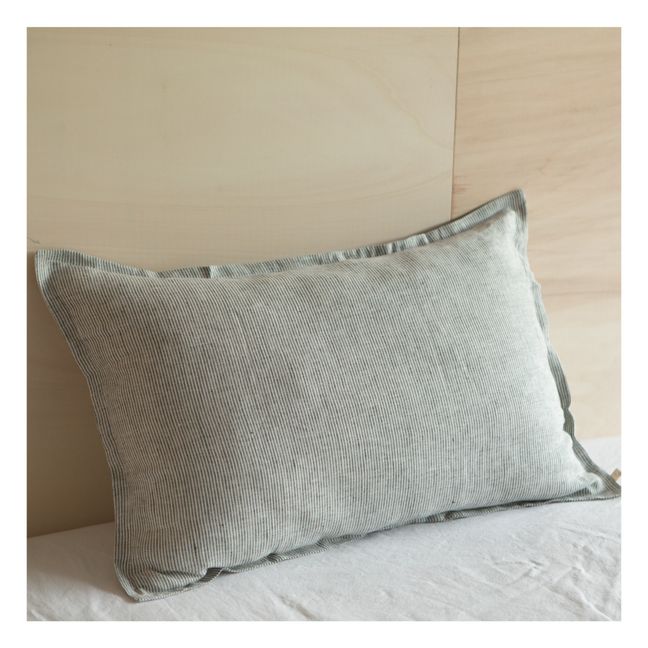 Funda de almohada en Lino lavado | Negro