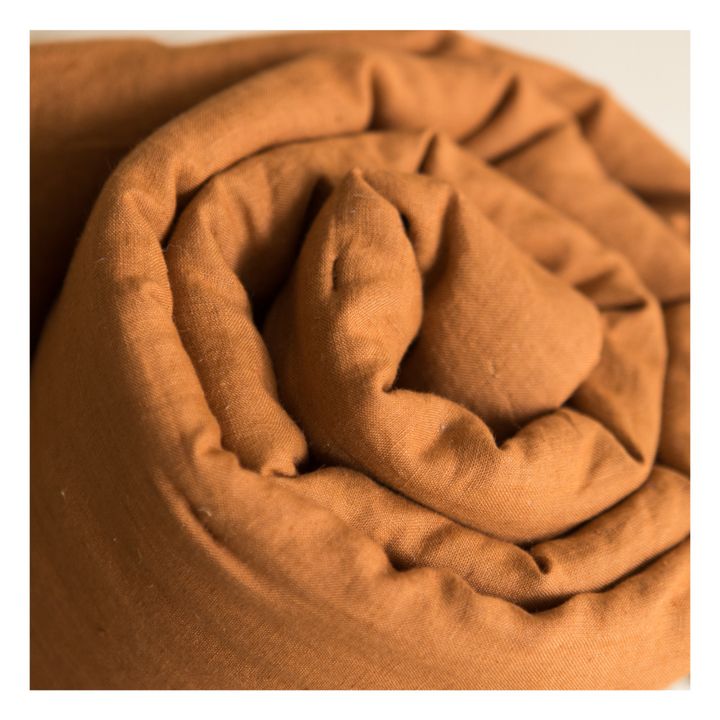 Washed Linen Comforter | Caramel- Product image n°4