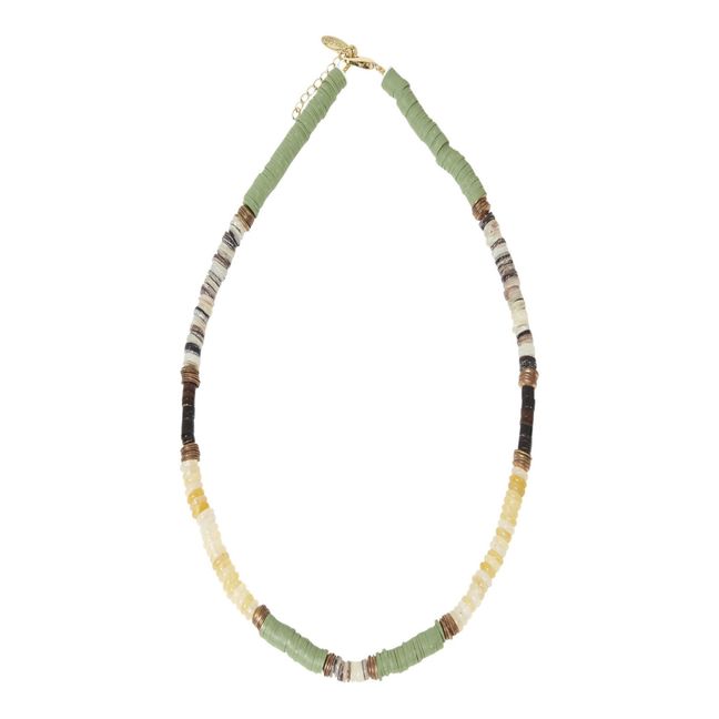 Puka Shell Precious Necklace | Khaki