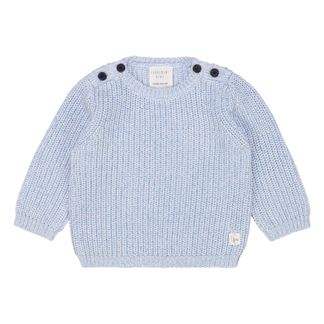 Carrément Beau I Nouvelle collection I Smallable CARREMENT BEAU Pull maille tricotée rayée fille blanc