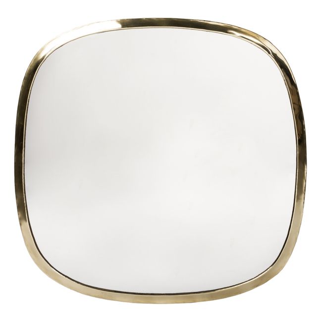 Square Brass Mirror - 58 x 58 cm Brass