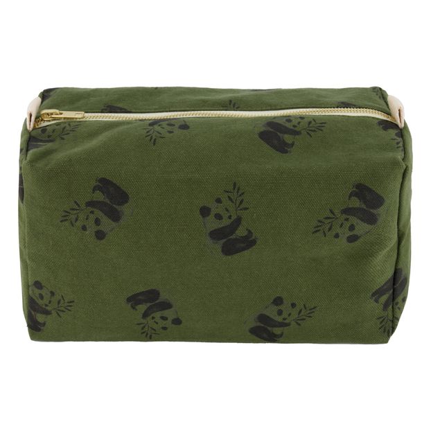 Trousse De Toilette Vic Vert Kaki Rose In April Design Bebe