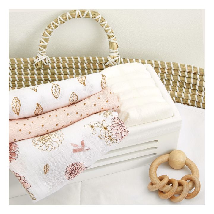 Dahlia Swaddle Set of 3 Pink aden + anais Design Baby