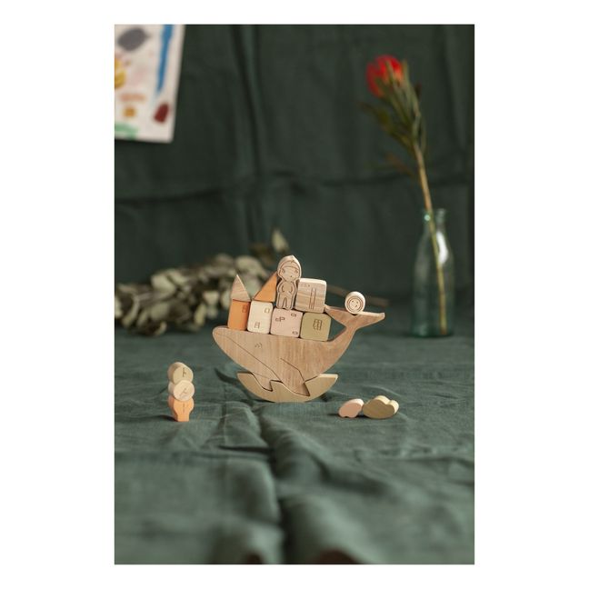 Gioco balena in legno | Verde