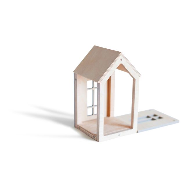 Magnetic Wooden House | Light grey