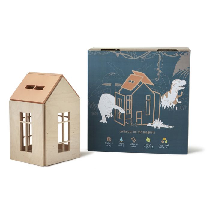 Magnetic Wooden House | Terracotta- Product image n°0