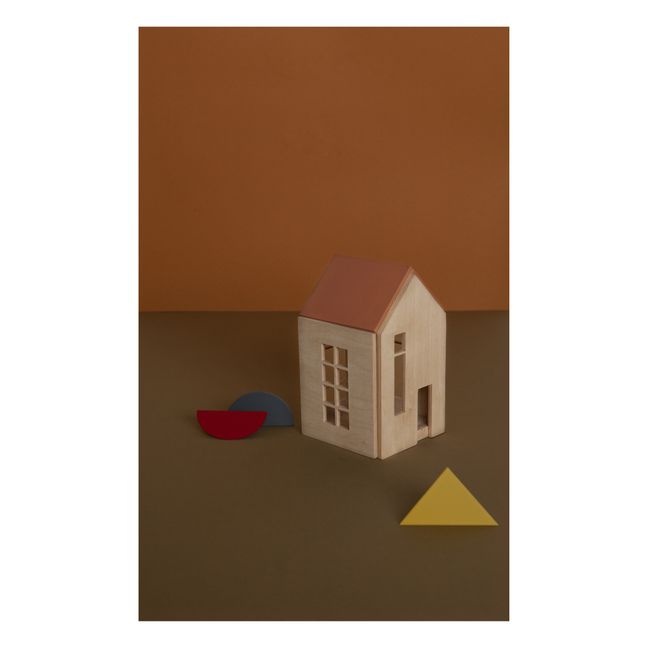 Magnetic Wooden House | Terracotta