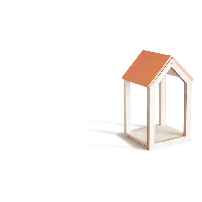 Magnetic Wooden House | Terracotta