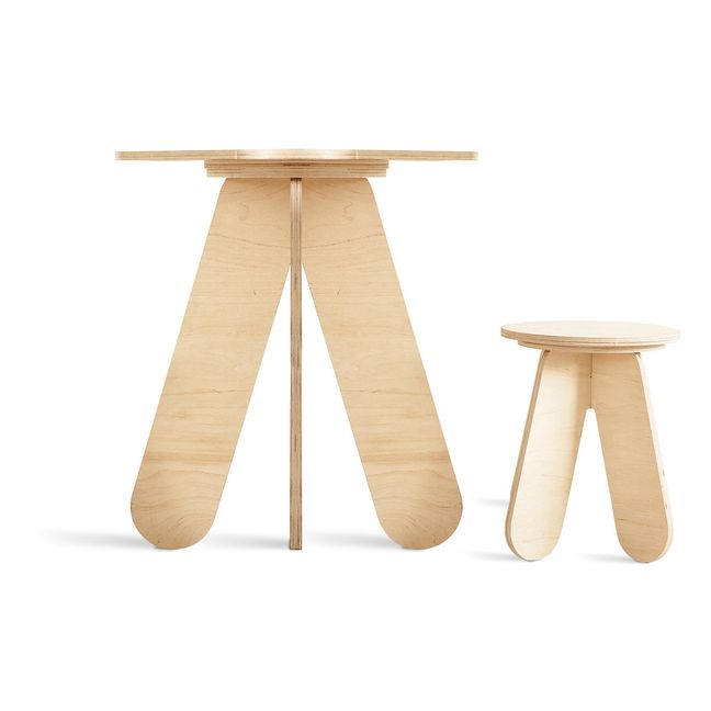 Babai Toys Sgabello Antiscivolo in Legno Montessori - Terra - Stimola  l'Autonomia e la Fantasia del tuo Bambino unisex (bambini)