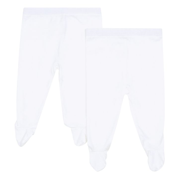 Juego de 2 Pantalones Enterizos | Blanco- Imagen del producto n°0
