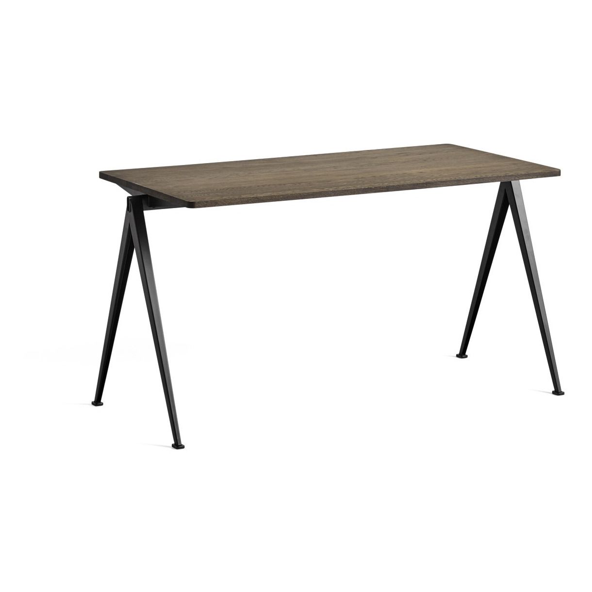 Hay - Table 140x65 cm Pyramid 01 en chêne huilé et pieds acier - Réedition Friso Kramer & Wim Rietve