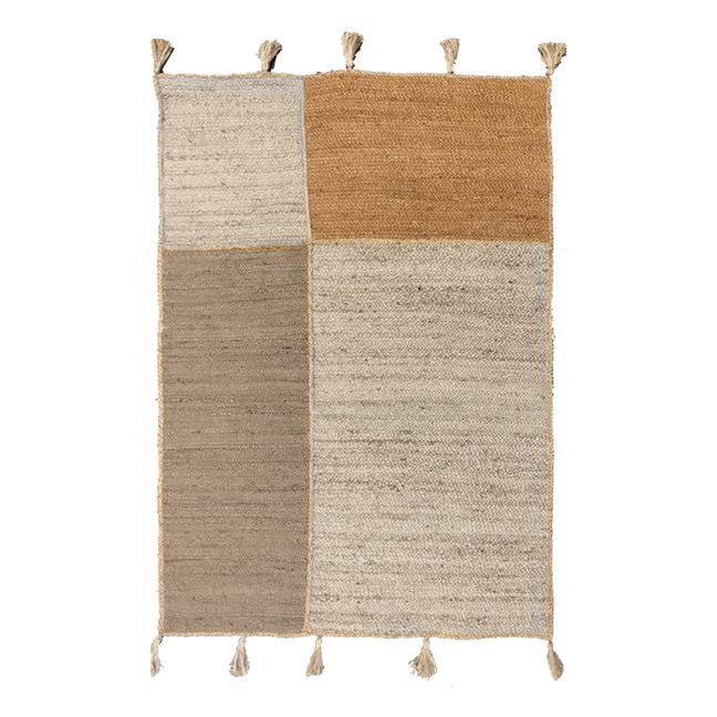 Kriss Hand Woven Rug Taupe brown