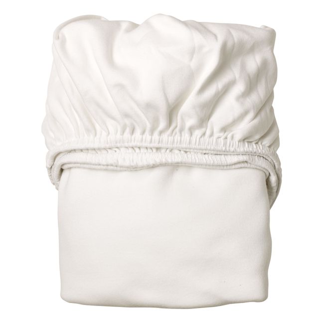 Lenzuolo con angoli in cotone bio - Set da 2 | Bianco