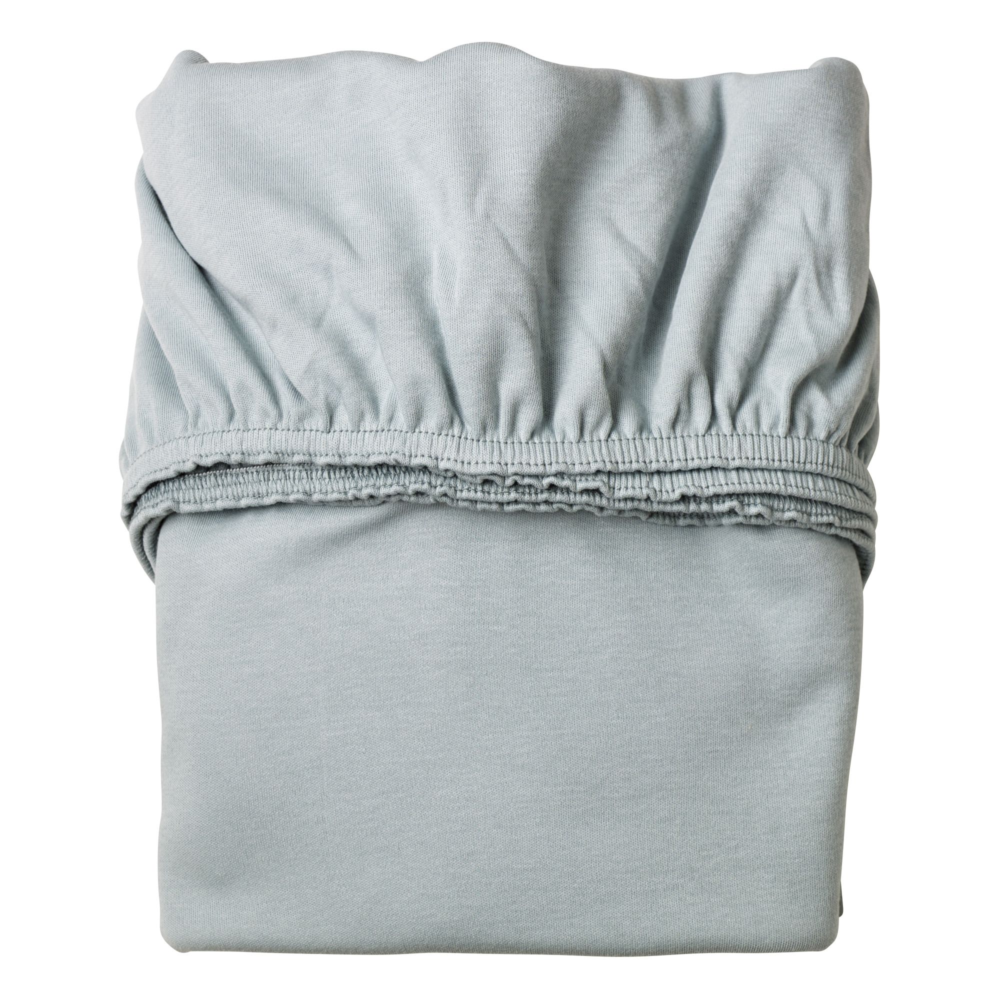 Fitted Sheets In Organic Cotton Set Of 2 Light Blue Leander