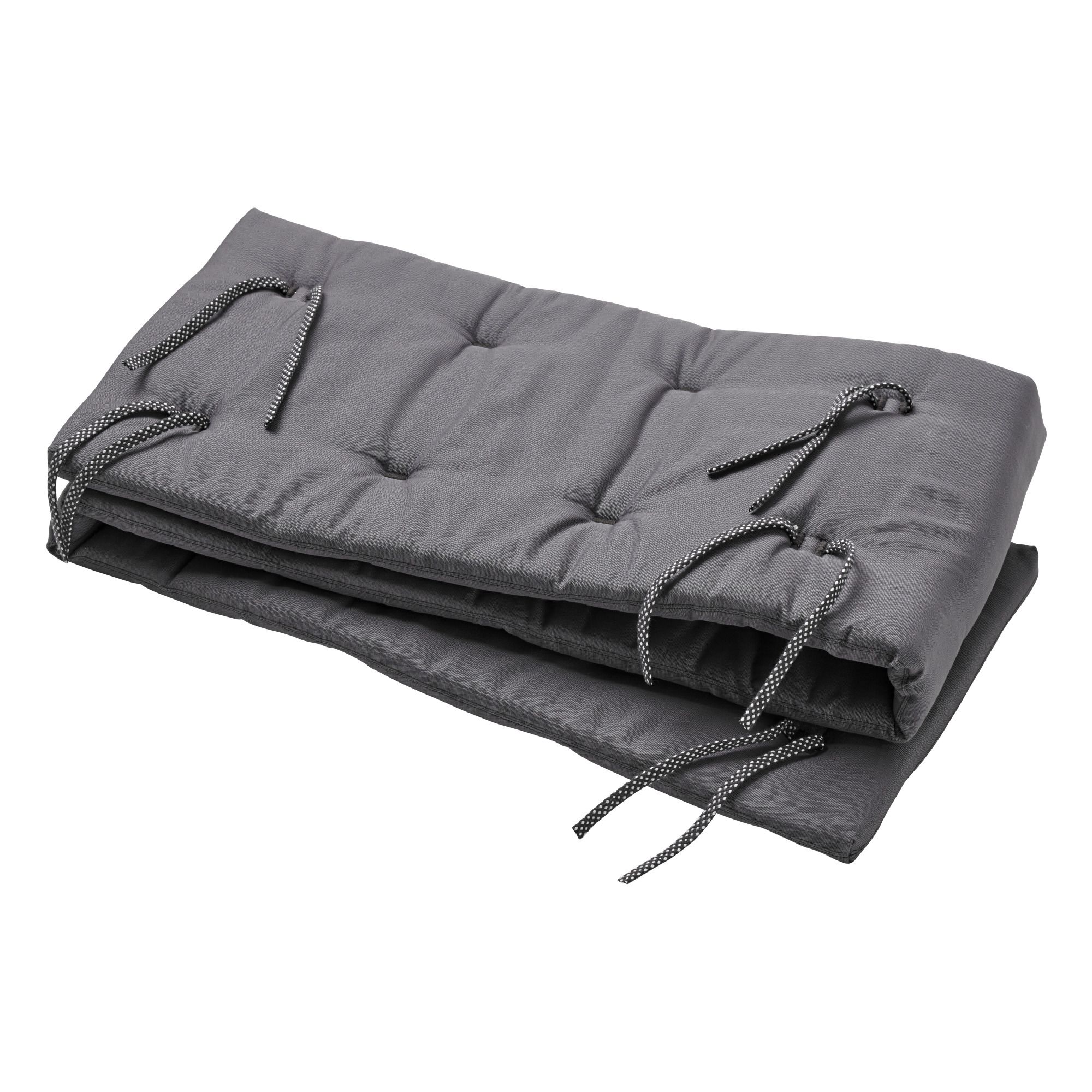 Leander - Tour de lit Linea et Luna en coton bio - Gris