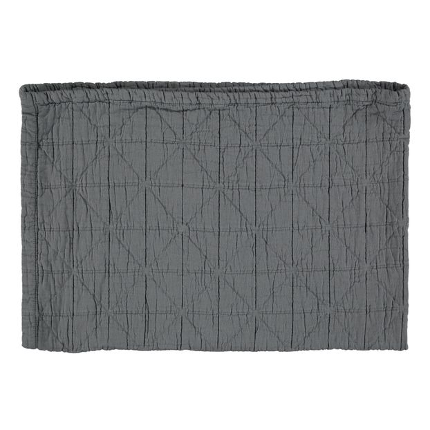 Diamond Soft Cotton Blanket Grey Diamond Soft Organic Cotton Blanket