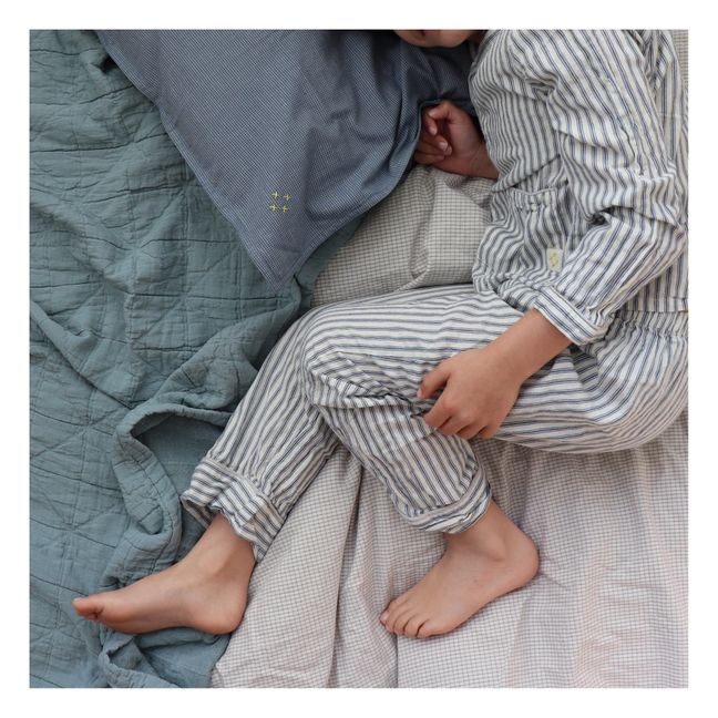 Diamond Soft Cotton Blanket | Light blue