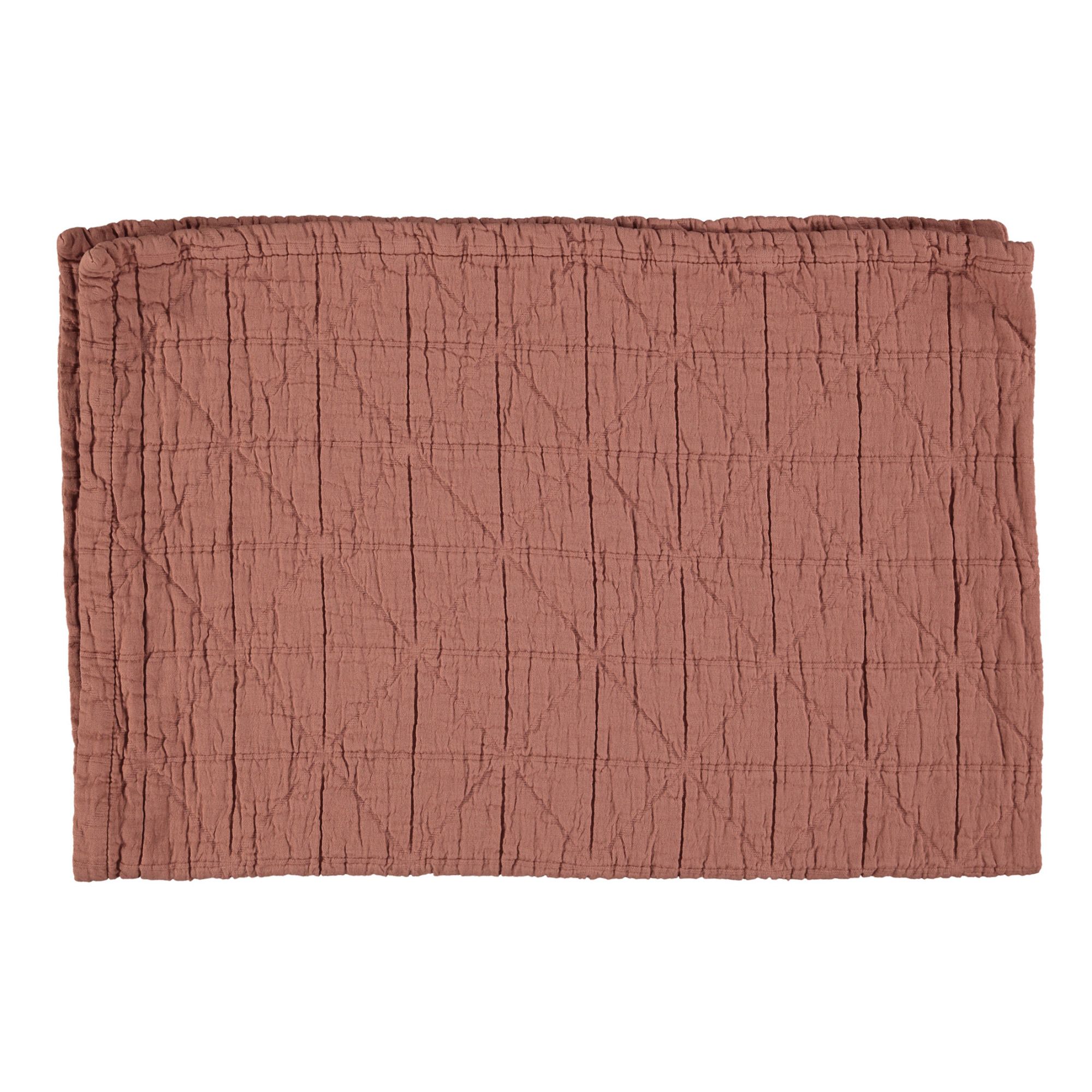 Camomile London - Couverture matelassée Diamond en coton bio - Rose