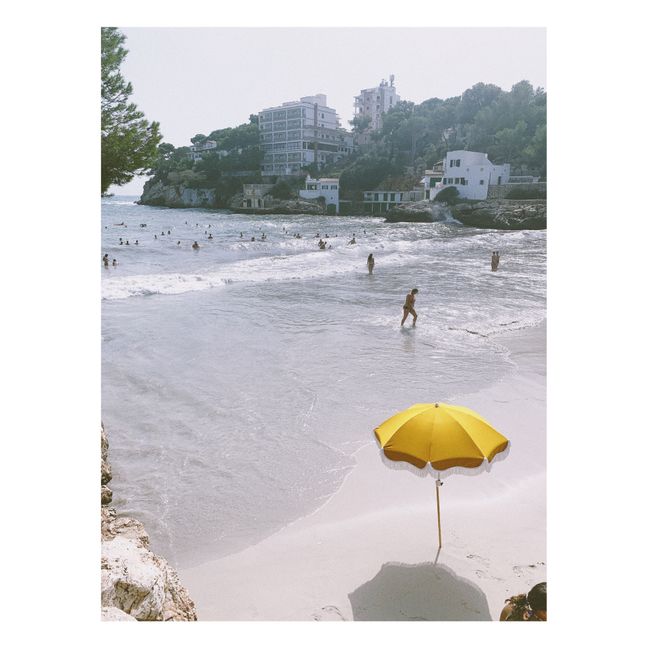 Holiday Sonnenschirm mit Fransen Gelb