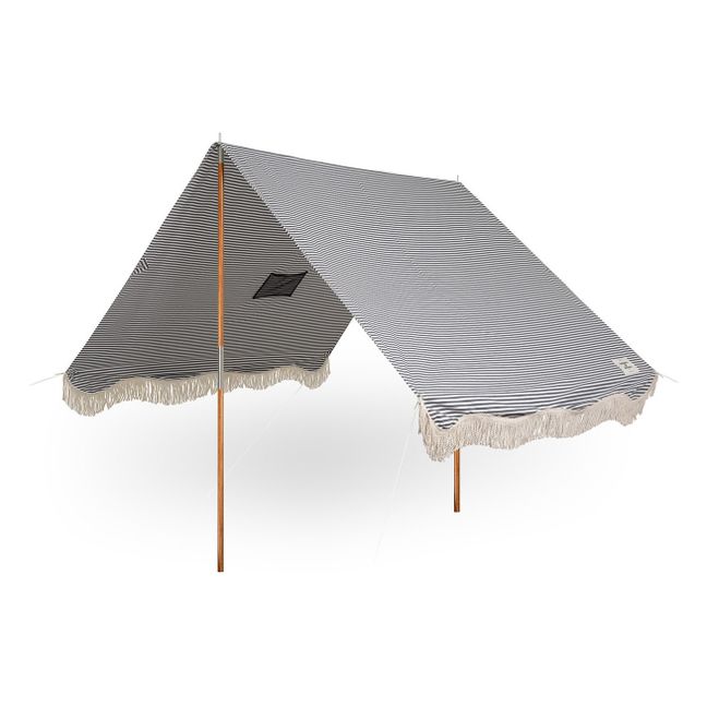 Tenda da spiaggia, con frange, modello: Premium | Blu marino