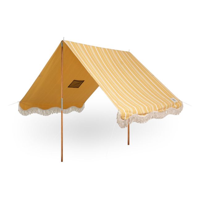 Premium Fringe Beach Tent | Yellow