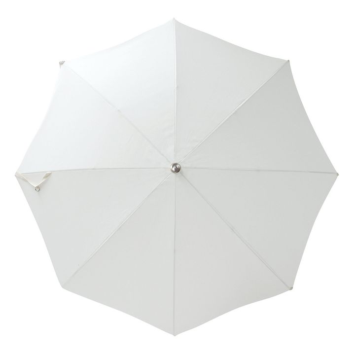 Premium Sonnenschirm mit Fransen | Weiß- Produktbild Nr. 1