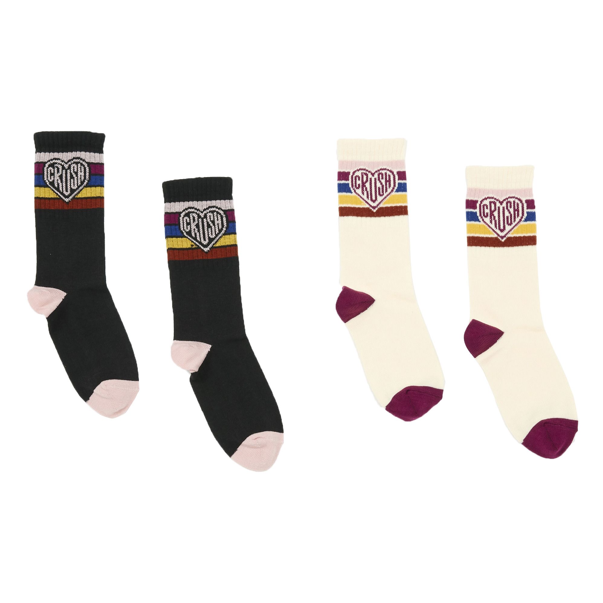 Hundred Pieces - Set Chaussettes Crush - Fille - Ecru