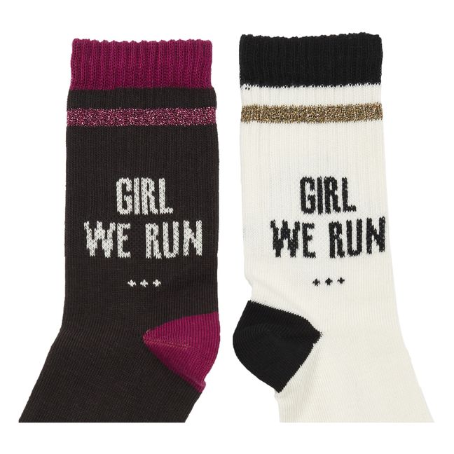 Juego de calcetines Girls We Run | Rosa