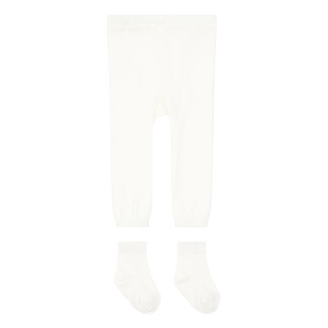 Legging + Chaussettes Marshmallow | Blanc