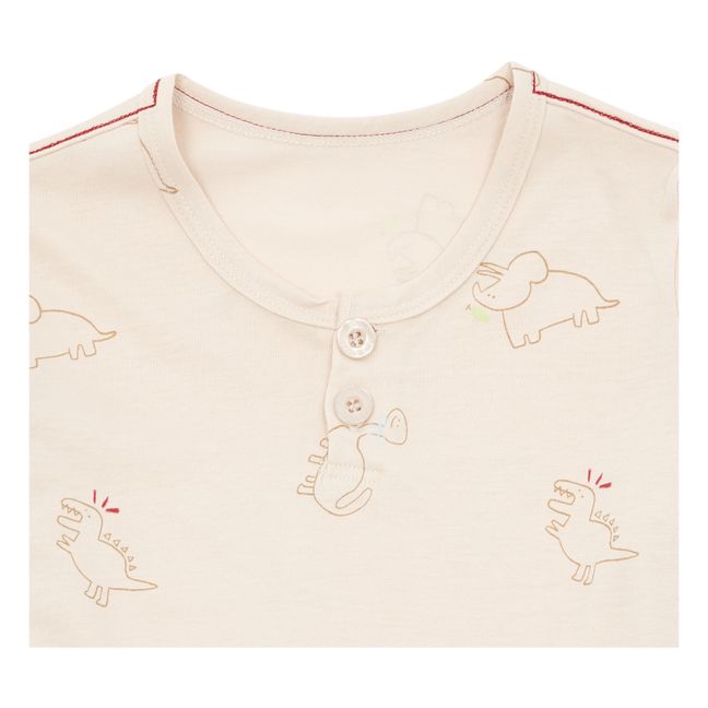 Pyjama Go Go ! Dino | Ecru