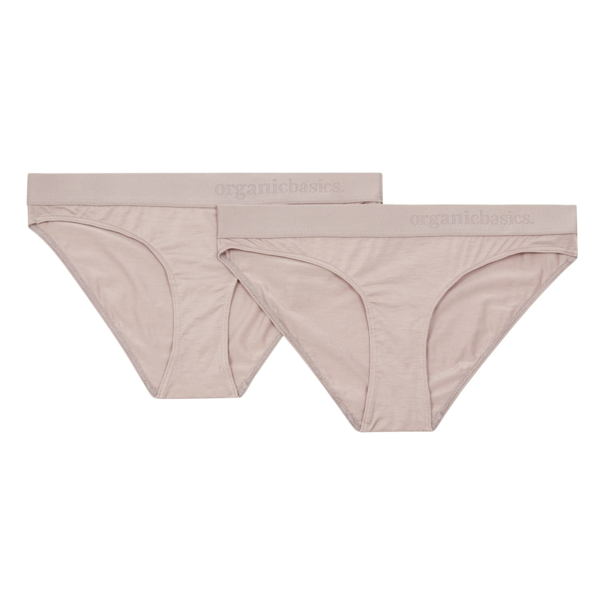 Organic Basics - Lot de 2 Culottes Tencel Soft Touch - Femme - Rose poudré