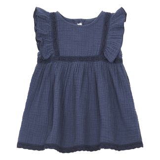 Hermalia Ruffled Lace Dress Light blue Louise Misha Fashion Baby