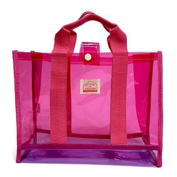 pink pvc bag