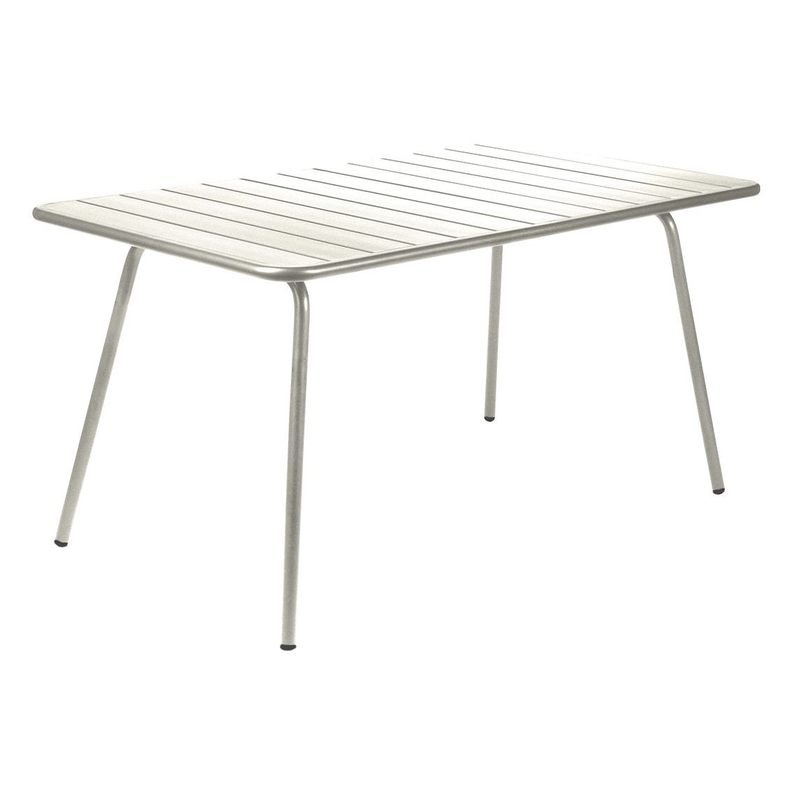 Fermob - Table Luxembourg en aluminium - 143x80 cm - Gris argile