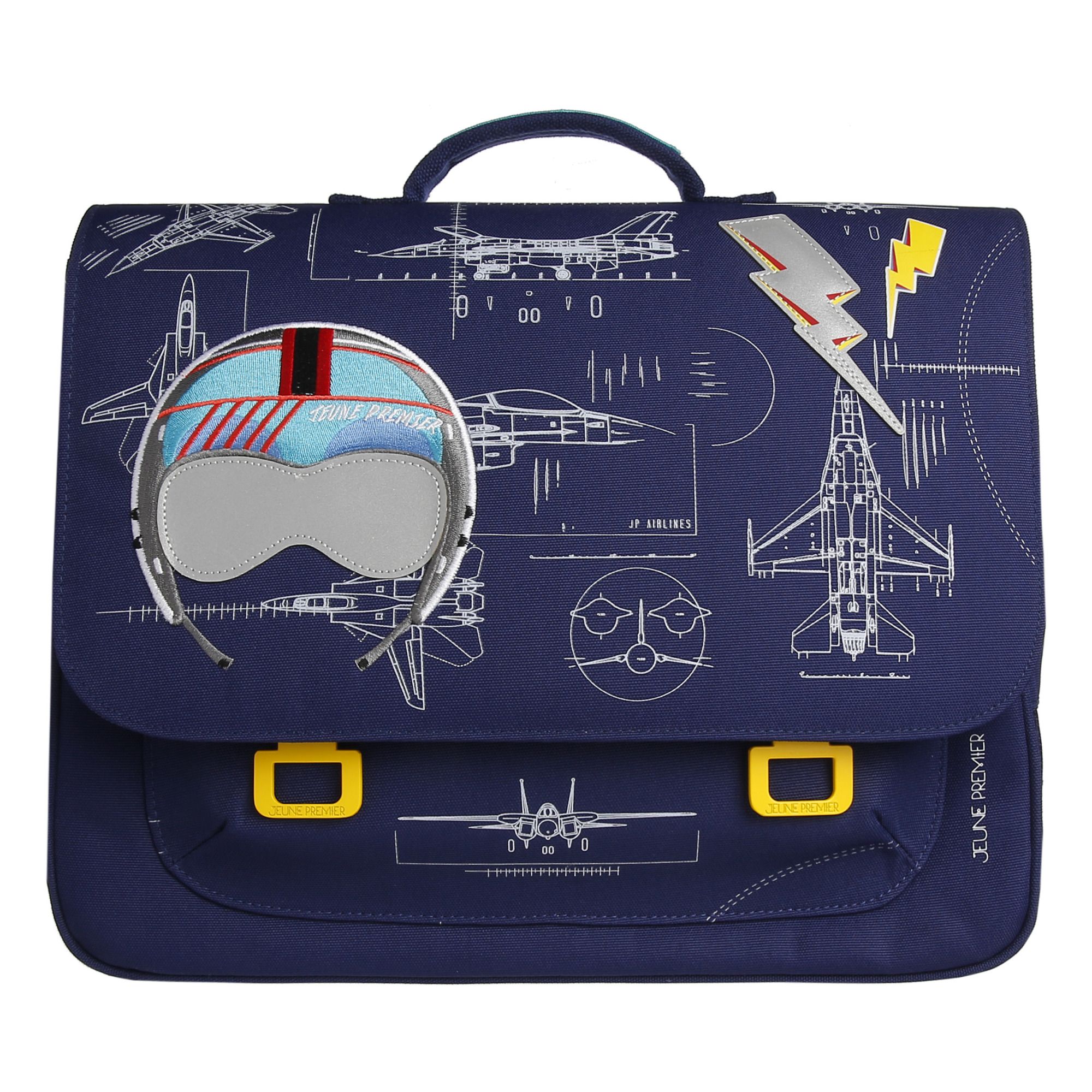 Jeune Premier Wingman Midi Satchel Navy blue Smallable