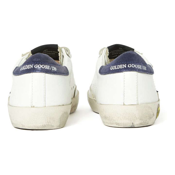 Old School Velcro Suede Leather Sneakers Navy blue- Product image n°4