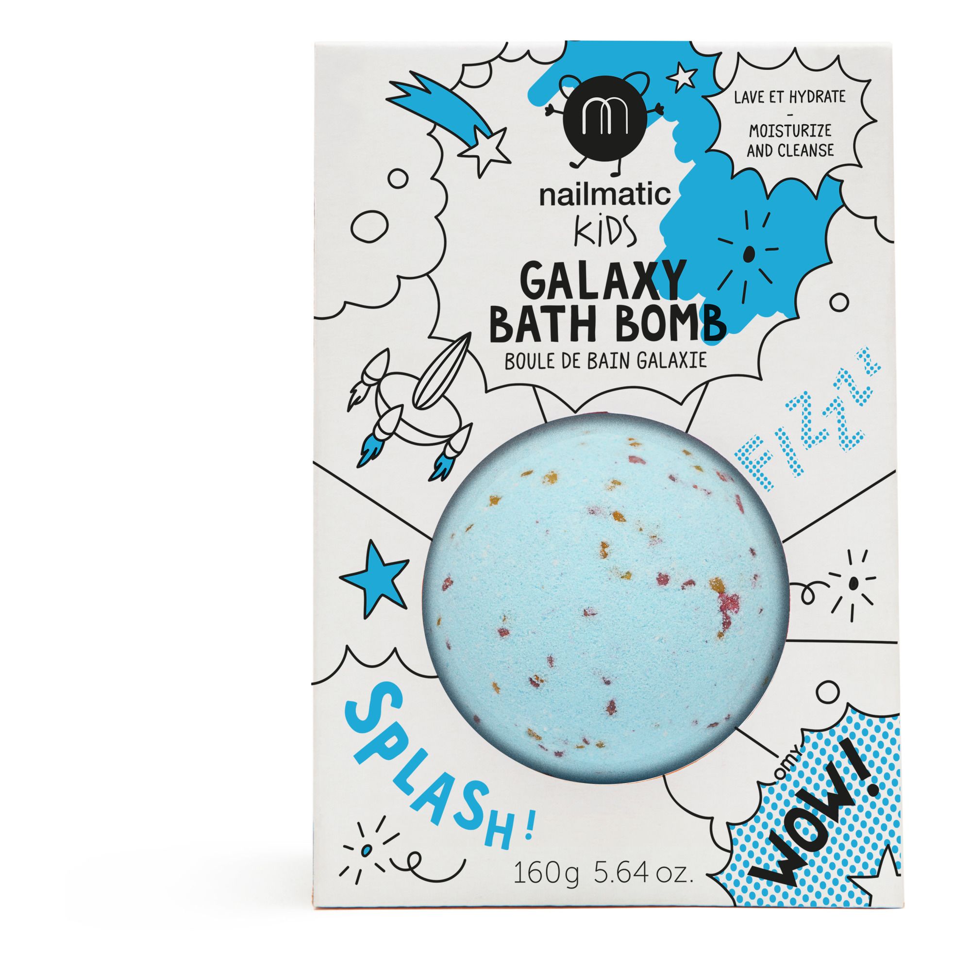 Nailmatic Kids - Boule de bain Comet - 160 g - Bleu