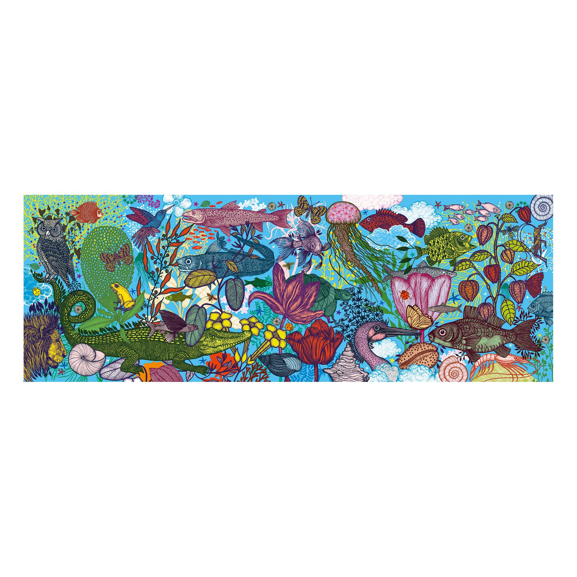 Djeco - Puzzle Land and Sea - 1000 pièces - Multicolore