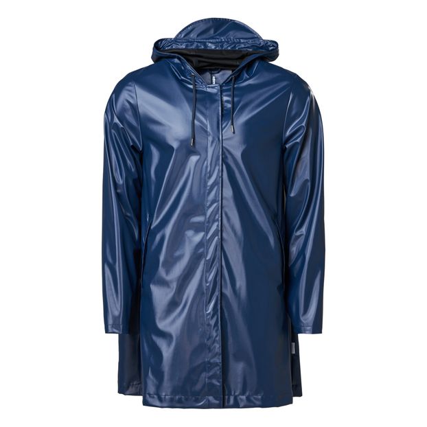 blue waterproof coat