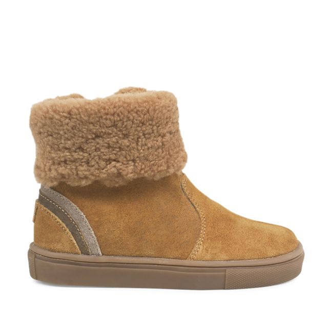 Fur-lined Boots Camel