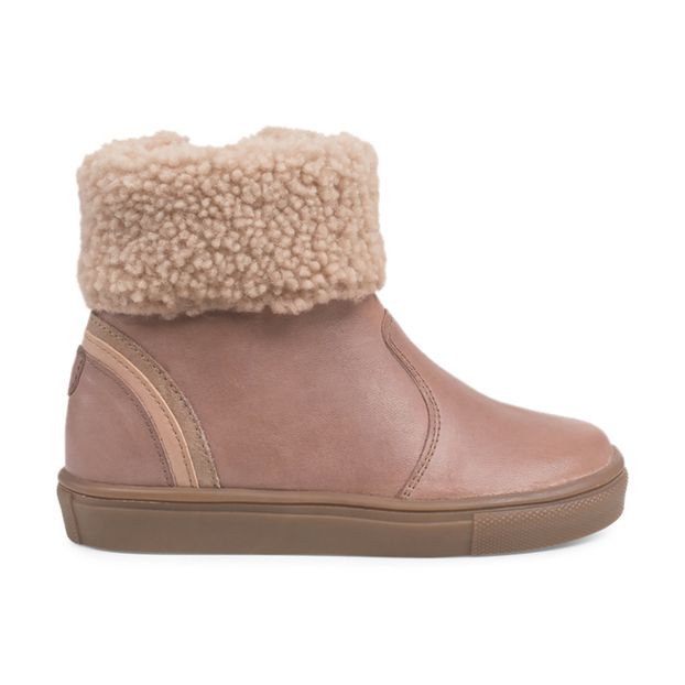 pink fur lined boots