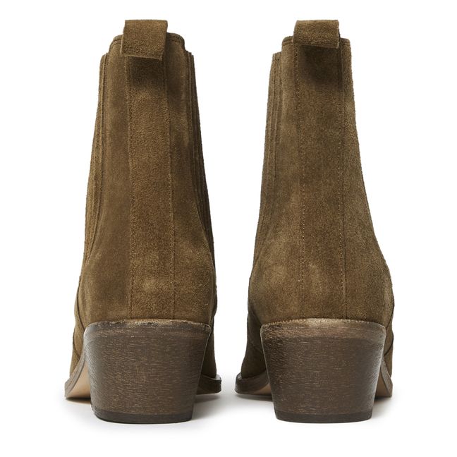 Botas Cowboy Sofia de ante | Tabaco
