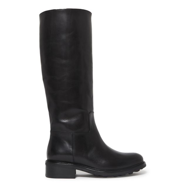 Botas 7411 de cuero | Negro