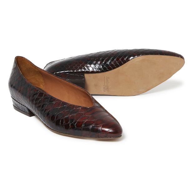 abide croco print casual flats