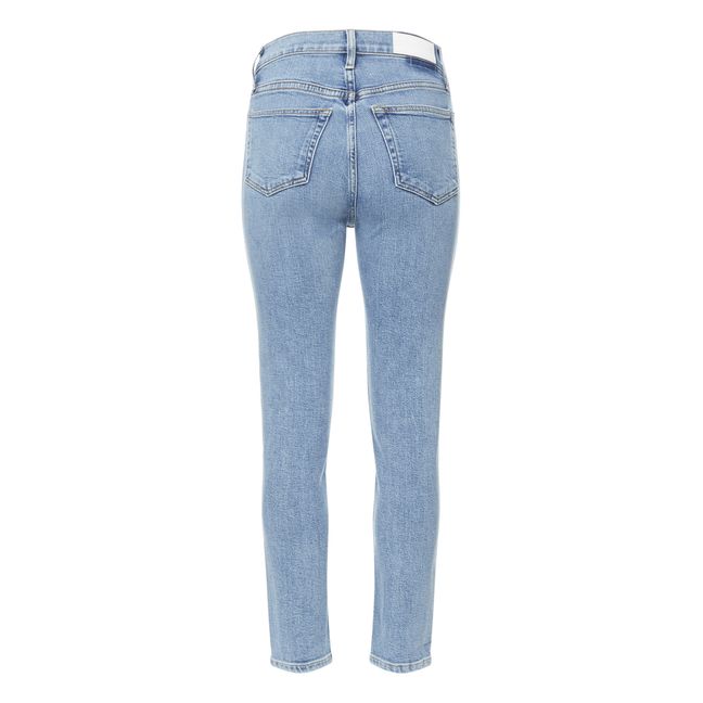 Vaquero Slim de tiro alto tobillero | Chilled Indigo