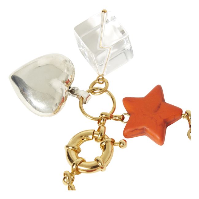 Star Chain Bracelet | Orange