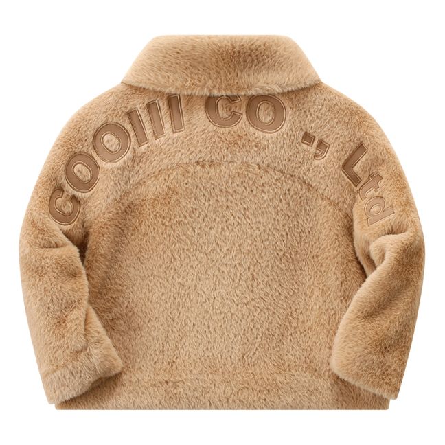 Faux Fur Jacket | Beige