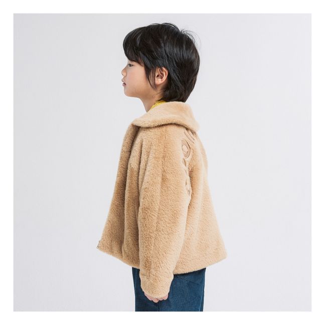 Faux Fur Jacket | Beige