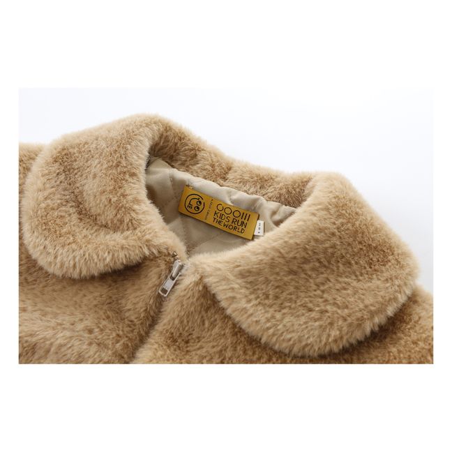 Faux Fur Jacket | Beige