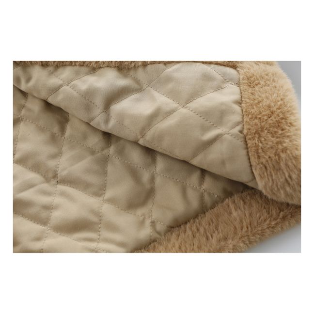 Faux Fur Jacket | Beige